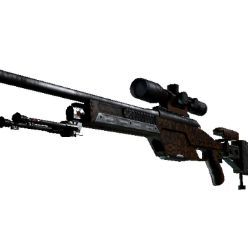 SSG 08 | Orange Filigree (Field-Tested)